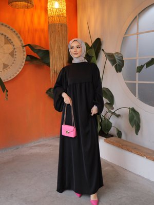 Balon Kollu Oversize Elbise Balon Kollu Oversize Elbise