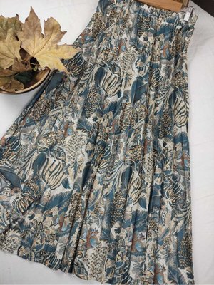 Hebun Kumaş Pileli Etek