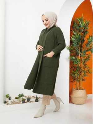 Kışlık Salaş Cepli Uzun Hırka