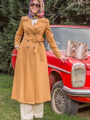 Masal Trençkot | Hardal Masal Trençkot | Hardal