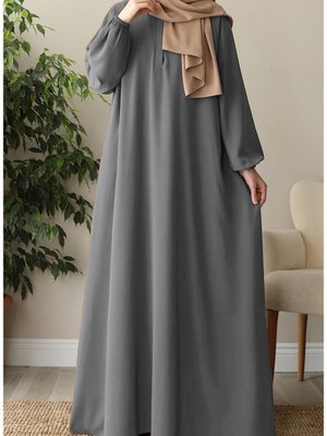 Hafsa Elbise Ferace Gri Hafsa Elbise Ferace Gri