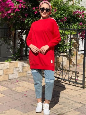 Kırmızı Soul Puane Basic Kısa Sweat Kırmızı Soul Puane Basic Kısa Sweat