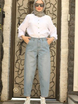 Pensli Pantolon Mavi