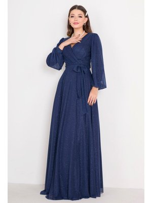 Lacıvert Abiye Elbise