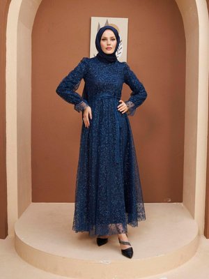 Meryem Abiye Elbise Lacivert Meryem Abiye Elbise Lacivert