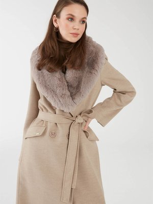 Yaka Kürk Detaylı Kaban