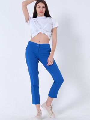 Saks Boru Paça Pantolon Saks Boru Paça Pantolon