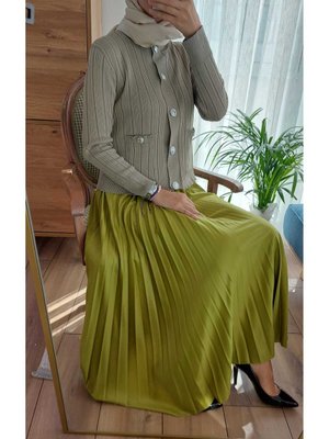 Beli Lastikli Piliseli Etek