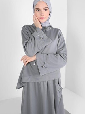 Büzgülü Örme Etekli Takım