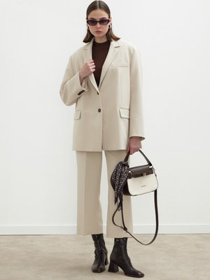 Sandy Oversize Blazer Ceket Taş Sandy Oversize Blazer Ceket Taş