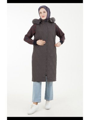 Armine Trend Kapitone Yelek Kapüşonlu Sonbahar Kış Yeni Sezon