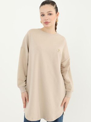 Koyu Bej Puane Relax Tunik Koyu Bej Puane Relax Tunik
