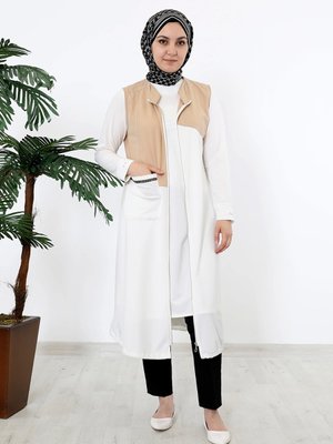 Uzun Parçalı Lakos Kumaş Spor Yelek