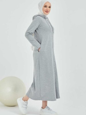 Önden Cıtçıtlı Kap Gri