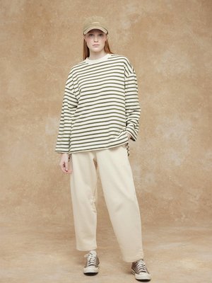 Pamuklu Jogger Pantolon Bej Pamuklu Jogger Pantolon Bej