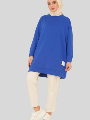 Saks Yanı Yırtmaçlı Tunik