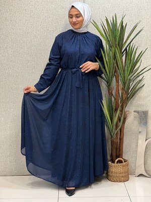 Simli Tül Abiye Elbise Simli Tül Abiye Elbise