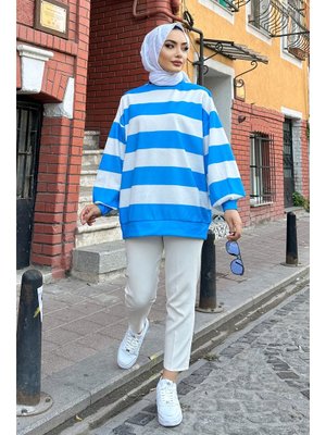 Turkuaz Neva Desen Tunik