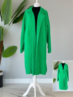 Angora Kap Tam Boy Hırka Benetton Angora Kap Tam Boy Hırka Benetton