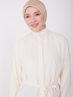 Kolu Kesiksiz Ve Kuşaklı Gömlek Aytaşı