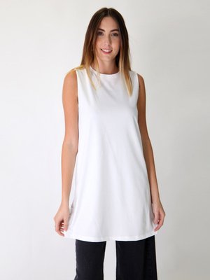 Beyaz Sıfır Kol Içlik Tunik Me000126byz Beyaz Sıfır Kol Içlik Tunik Me000126byz