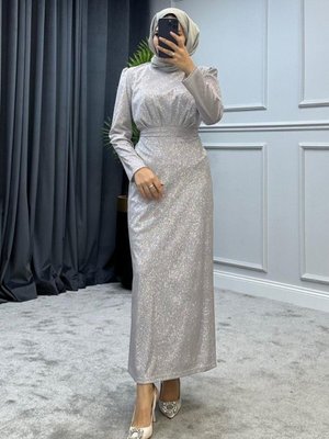 Açelya Abiye Elbise Pudra Açelya Abiye Elbise Pudra