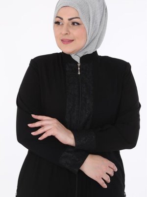 Danatelli Fermuarlı Medine Ipeği Ferace Danatelli Fermuarlı Medine Ipeği Ferace