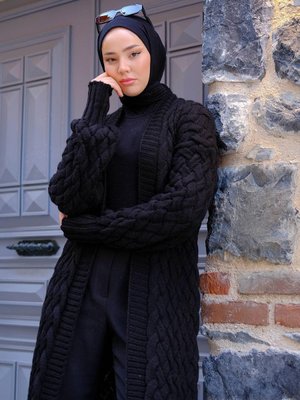 Araboy Triko Hırka Siyah