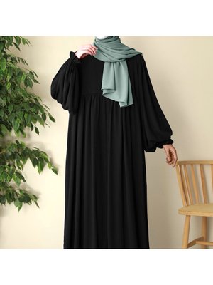 İpek Ferace Siyah İpek Ferace Siyah