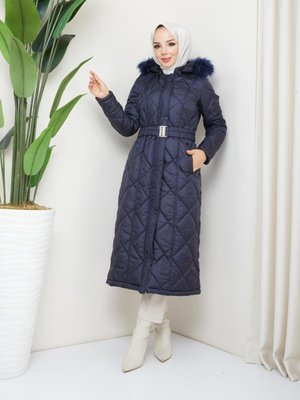Ender Büyük Beden Kadın Tesettür Araboy İçi Elyı Şişme Mont