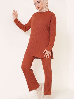 Fitilli Uzun Kol Alt Üst İkili Takım Bluz Pantolon Fitilli Uzun Kol Alt Üst İkili Takım Bluz Pantolon