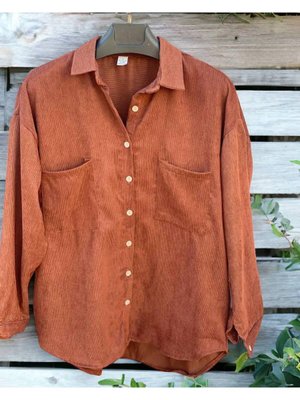 Kadife Çift Cepli Gömlek