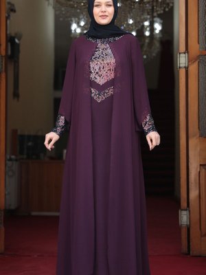 Narin Abiye Elbise Mor