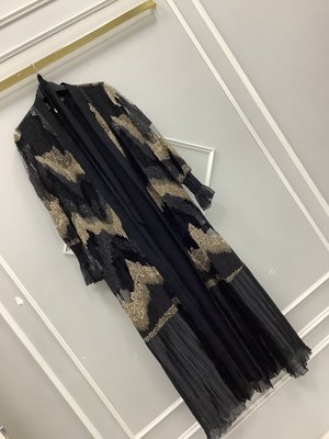 Gold Nakışlı Abaya Takım Gold Nakışlı Abaya Takım