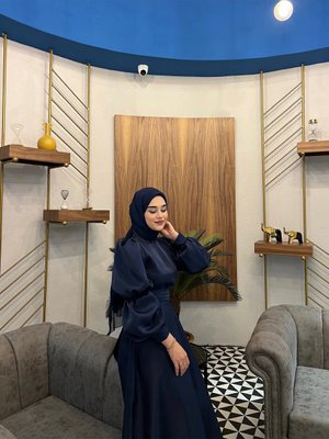 Alya Abiye Elbise Lacivert