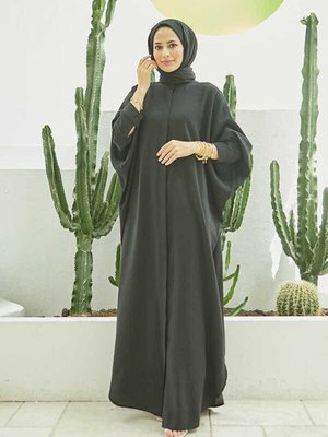 Fendi Modal Abaya Siyah