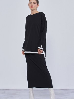 Merserize Triko Etekli Takım Ns 22y Siyah