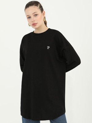 Siyah Puane Relax Tunik