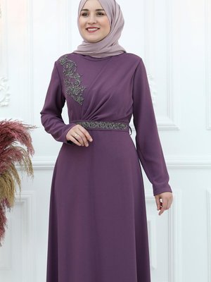 Sena Abiye Elbise Violet