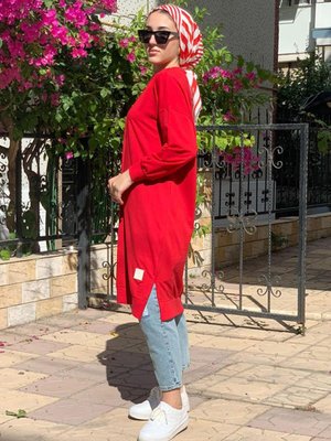 Kırmızı Soul Puane Uzun Sweat Kırmızı Soul Puane Uzun Sweat