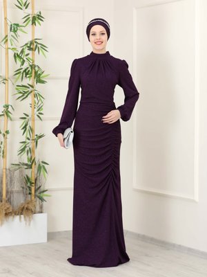 Mürdüm Rüya Abiye Elbise Mürdüm Rüya Abiye Elbise