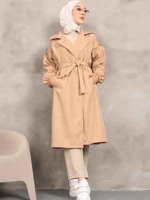 Bej Kruvaze Yaka Trençkot Bej Kruvaze Yaka Trençkot