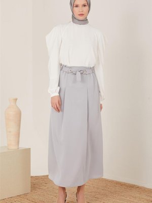 Kuşağı Lastikli Ve Ayarlanabilir Gri