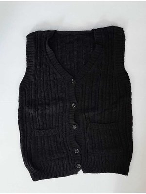 Anne Yeleği Büyük Beden Orta Yaş Ve Üzeri Triko Örgü V Yaka Cepli Burgu Desen Düğmeli Kışlık