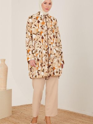 Naturel Dokuma Desenli Ceket Bej Naturel Dokuma Desenli Ceket Bej