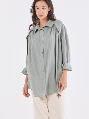 Omuz Detaylı Çağla Gömlek