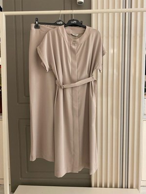 Trend Takım Kumlu Krep Kumaş İlkbahar Yaz Sezonu