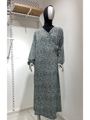 Yandan Bağlamalı Namaz Elbisesi Büyük Beden