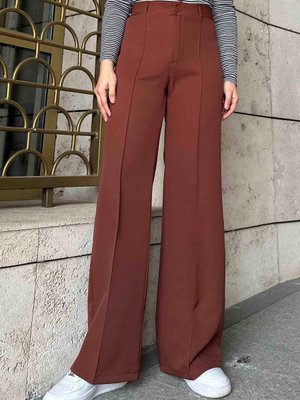 Çımalı Bol Paça Pantolon