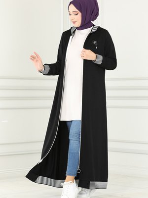 Fermuarlı Kap Siyah